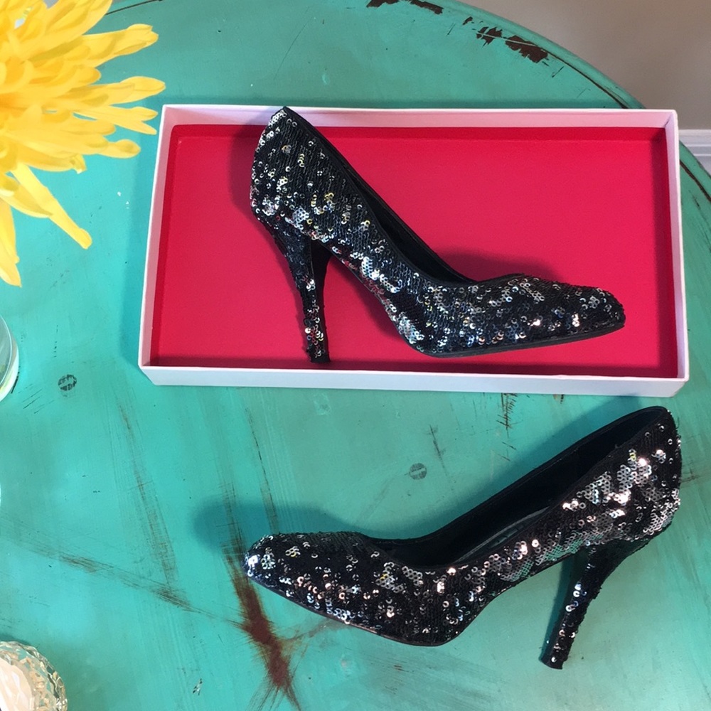 White House Black Market sequin pumps